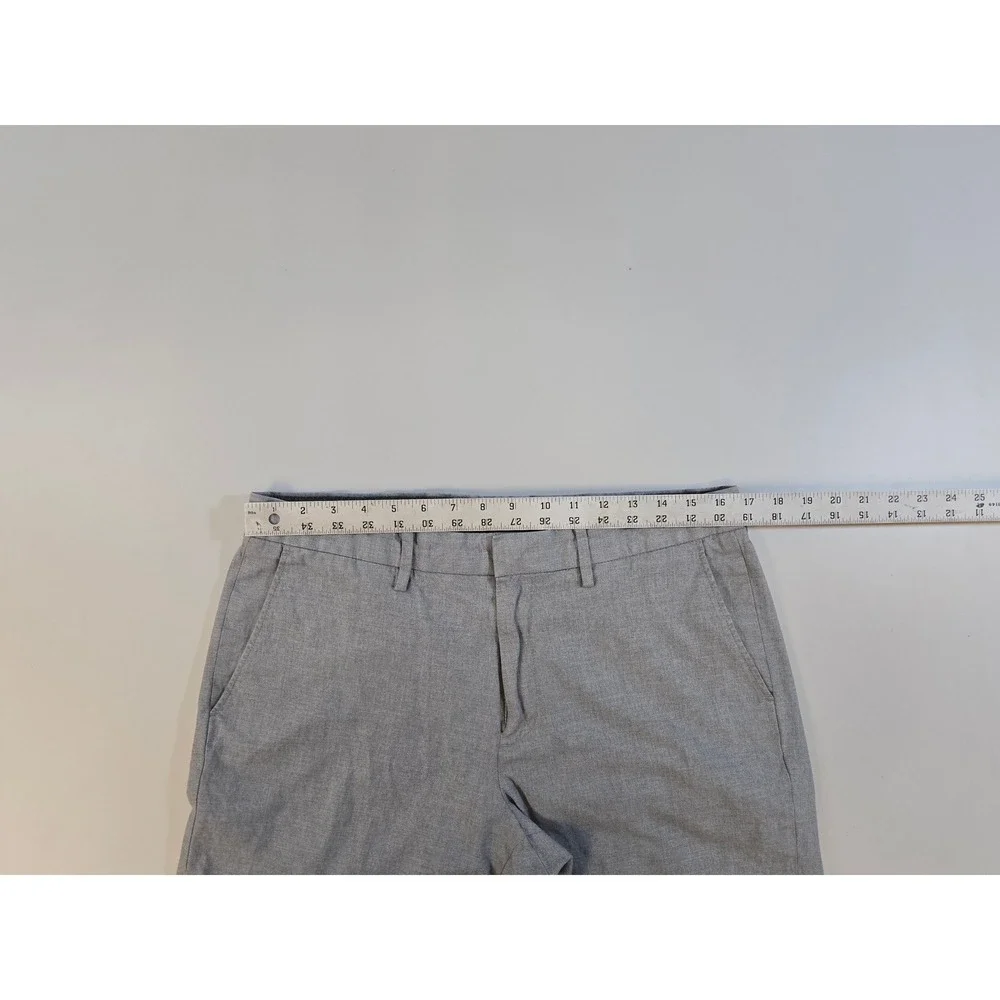 J.Crew Bowery Slim Fit Dress Pants‎ Mens 34x31 Grey 100% Cotton Trousers